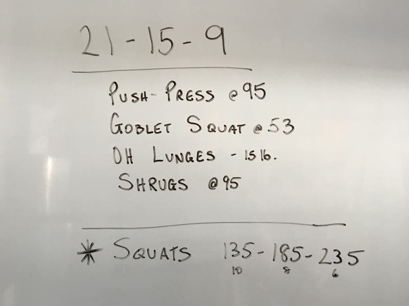 CrossFit athlete mid-workout, illustrating varied daily training